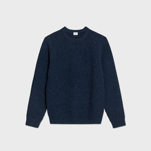 Amity Blue Fisherman Knit