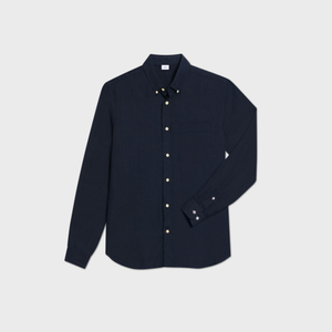 Navy Linen Shirt