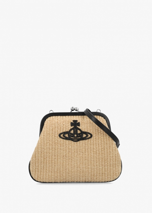 Raffia Natural Clutch Bag
