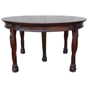 Art Nouveau Round Banquet Dining Table After Majorelle