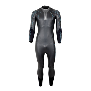 Herren Flow Neoprenanzüge (Schwarz/Blau)