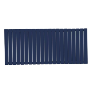 Sapphire Blue (RAL 5003) Flat Panel Horizontal Radiator - GLO Idox Range