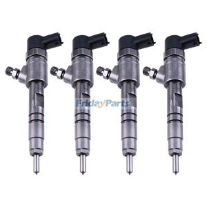 4 Pieces Fuel Injector 1J801-53052 0445110777 for Kubota V2403 D1803 Engine KX040-4 L3301F L3901F L4701F MX5200F MX4800H