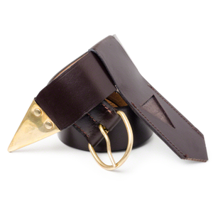 Leather Knight Templar Belt & Frog