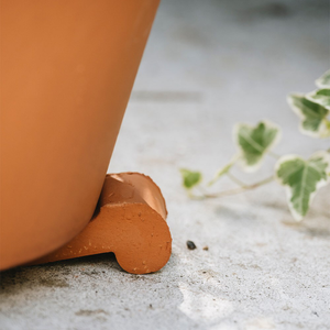 Italian terracotta pot feet - set of 3