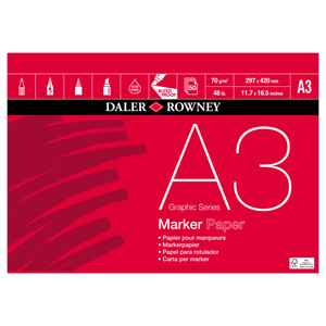 Daler-Rowney Graphic Series Marker pad A3 - 70gsm