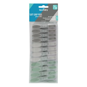 JVL Soft Grip Clothes Pegs