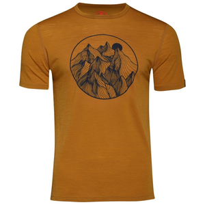 Camiseta Merino 150 Mountains Hombre (Amarillo)