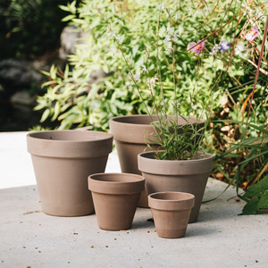 Classic grey Italian terracotta pot