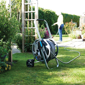 Flopro heavy duty metal hose cart