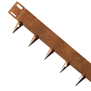 Corten steel flexible garden edging - rust