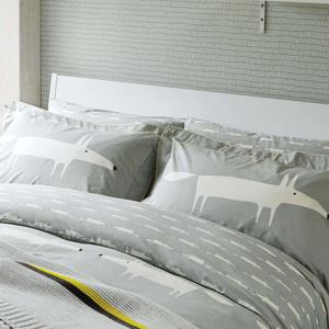 Mr Fox Duvet Cover SET, Silver