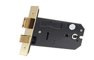 Horizontal 3 Lever Lock 127mm Polished Brass PVD