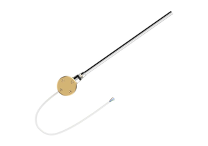 Electric Radiator Heating Element - Brushed Brass - For Dual Fuel or Electric-Only Radiators - 800W