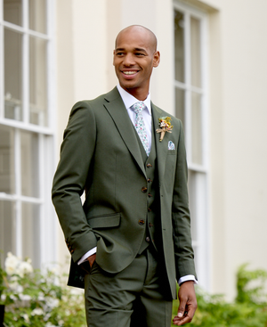 Harvey Tailored Suit Jacket Green