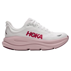 Hoka Womens Bondi 9 - White/Pink Opal - Neutral - AW26