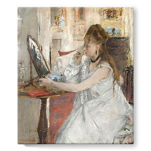 Jeune femme se poudrant (stretched canvas)