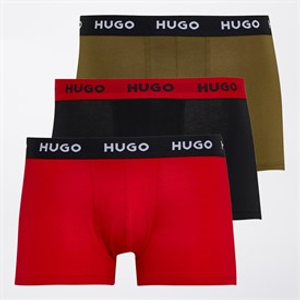 HUGO Mens Three Pack Boxers Multi