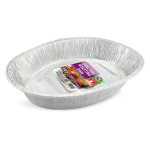 Large Silver Foil Oval Roasting Dish 47cm