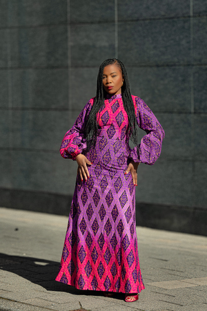 Leona Purple Midaxi Dress