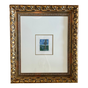 1930s Framed Landscape Lithograph