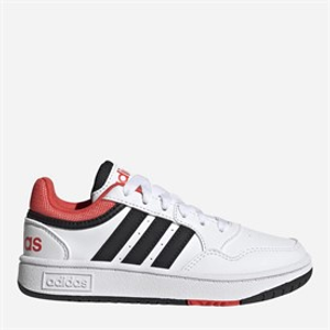 adidas Junior Hoops 3.0 Trainers Cloud White/Core Black/Bright Red