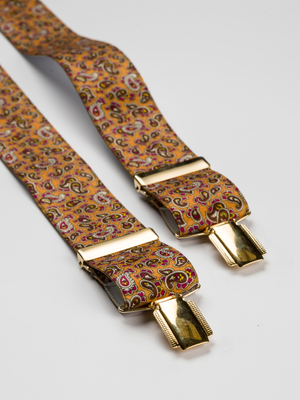 Gold Paisley Braces