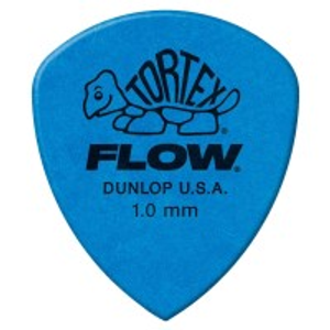 Dunlop 558P Tortex Flow Pick, 1mm, Blue, 12 Pack