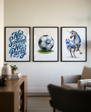 Remaining 2 Prints in the Scotland World Cup Collection - A4