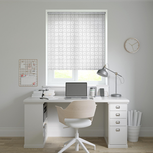 No Drill Helix Snow Roller Blinds