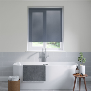 No Drill Gemini Midnight Blue Roller Blinds