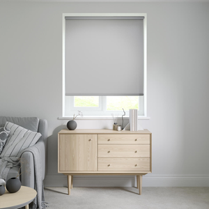 No Drill Clyde Light Grey Roller Blinds