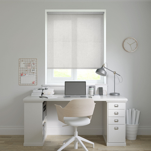 No Drill Aztec White Roller Blinds