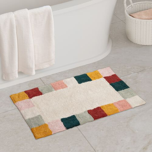 Geo Border Multi Bath Mat 50cm x 80cm
