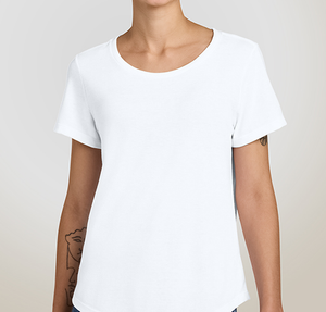 Allmade Women"s Tri-Blend Scoop Neck T-shirt - Bright White