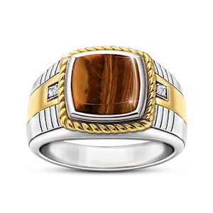 Tiger's Eye Legacy Of Strength Ring Size 15