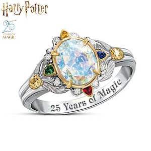 HARRY POTTER 25th Anniversary Legacy Of Magic Ring Size 6.5