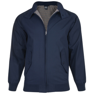 KAM Mens Classic Big & Tall Harrington Jacket - 5XL / Navy