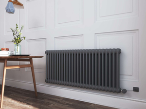 Anthracite Electrical Column Horizontal Radiator - GLO Kensington Range - 600x1165mm