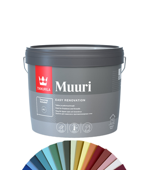 Tikkurila Muuri Fireplace and Firewall Paint - Tinted Colour