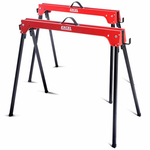 Excel 5157 Steel Sawhorse Heavy Duty Twin Pack 500kg Capacity
