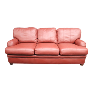 Hancock & Moore Burgundy Leather Sofa