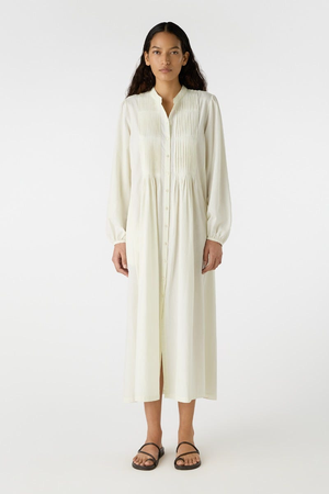 Ammi Cotton Pleated Dress-M-Lime