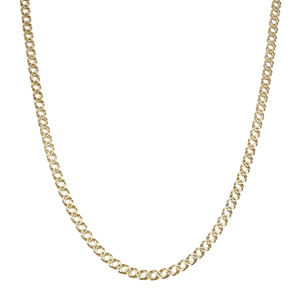 Pre-Owned 9ct Yellow Gold 18" Double Curb Chain Necklace