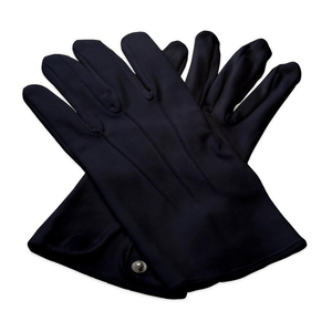 Black Cotton Knights Gloves