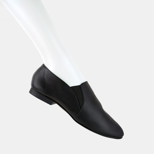 1st Position Side Gusset Slip on Full Sole Jazz Shoe