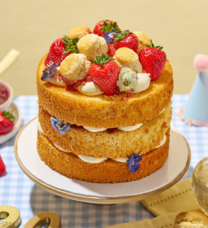 20th Birthday Cream Tea Layer Cake