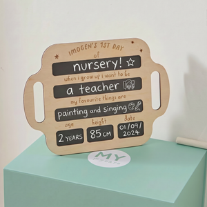 Personalised 1st Day Of School Board FSC®