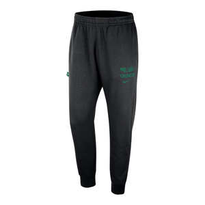 Mens Boston Celtics Club Courtside Joggers (Black/Clover)
