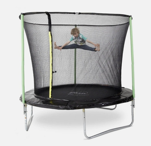 Plum Play 8ft Fun Garden Trampoline With Safety Net Enclosure Kids Outdoor